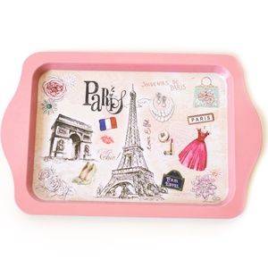 Paris Catchall Tray, Eiffel Tower, Pink